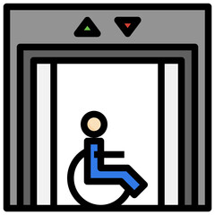 DISABLED filled outline icon,linear,outline,graphic,illustration