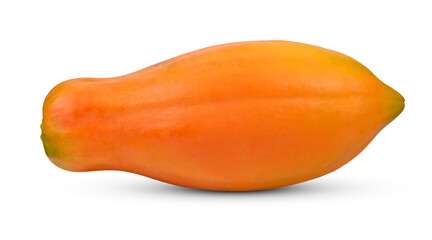 Papaya on white background