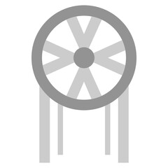 Obraz premium WHEEL flat icon,linear,outline,graphic,illustration