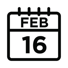 02-Feb - 16 Line Icon