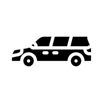 mpv minivan transport glyph icon vector. mpv minivan transport sign. isolated contour symbol black illustration