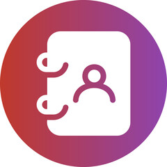 address book gradient icon
