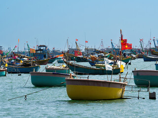 Fototapeta premium Fishers village, Mui Ne, Vietnam