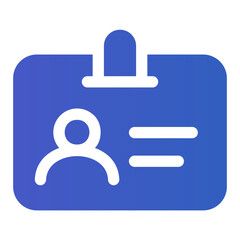 identity card gradient icon
