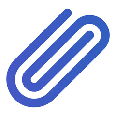 Obraz premium paper clip gradient icon