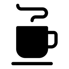 coffee glyph icon