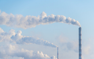 smoke from a chimney