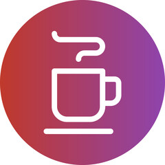 coffee gradient icon