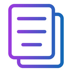 Obraz premium documents gradient icon