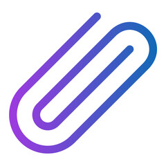 paper clip gradient icon