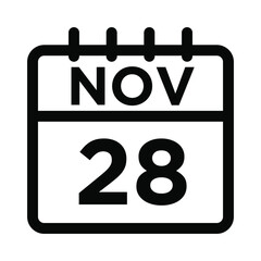 11- Nov - 28 Line Icon