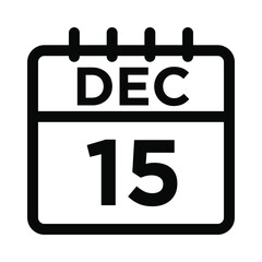 12- Dec - 15 Line Icon