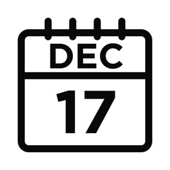 12- Dec - 17 Line Icon