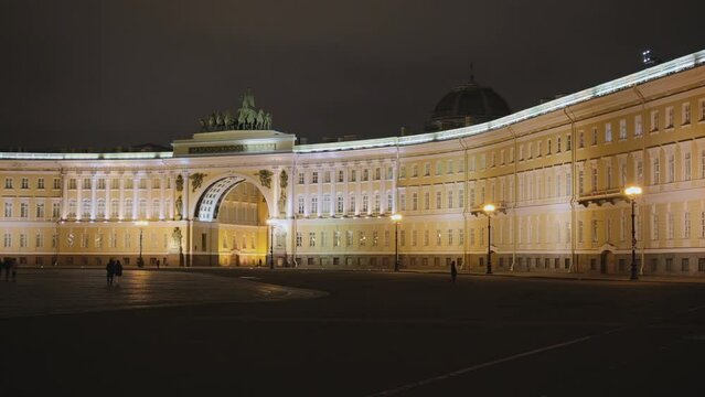 Saint Petersburg. Palace Square. General Staff Building. Triumphal Arc. 