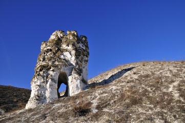 Christian cave monastery in the village of Kostomarovo