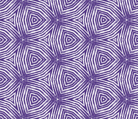 Obraz premium Medallion seamless pattern. Purple symmetrical