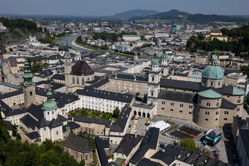 Fototapeta na wymiar Salzburg, Austria the beautiful city of Mozart