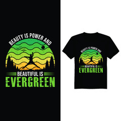 Vintage Evergreen T-shirt design