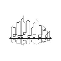 city skyline vector illustration template design