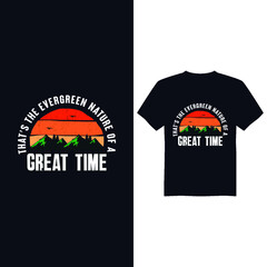 Vintage Evergreen T-shirt design