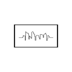 Obraz premium city skyline vector illustration template design