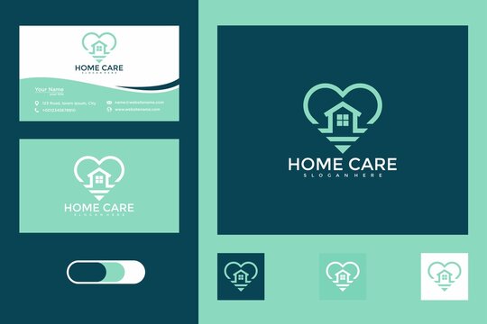 home care with love logo design