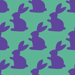 Kids seamless rabbits pattern for fabrics and textiles and packaging and gifts and cards and linens
