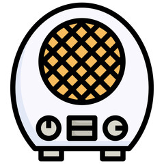 HEATER filled outline icon,linear,outline,graphic,illustration