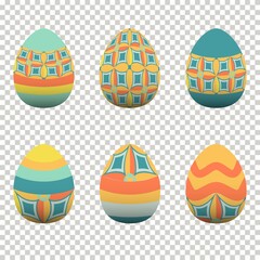 Colorful egg design In celebration of Easter Day. Vector illustration Eps10