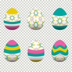 Colorful egg design In celebration of Easter Day. Vector illustration Eps10