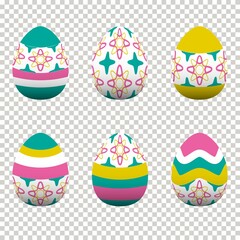 Colorful egg design In celebration of Easter Day. Vector illustration Eps10
