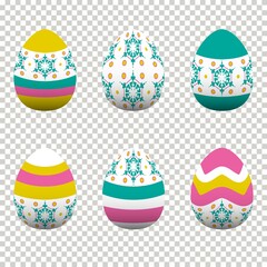 Colorful egg design In celebration of Easter Day. Vector illustration Eps10