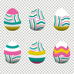 Fototapeta premium Colorful egg design In celebration of Easter Day. Vector illustration Eps10