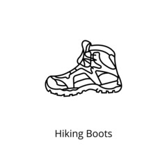Hiking Boots icon in vector. Logotype