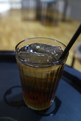 fresh iced lemon in a glass