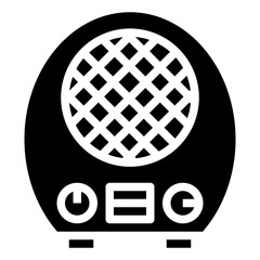 HEATER glyph icon,linear,outline,graphic,illustration