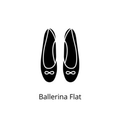 Ballerina Flat icon in vector. Logotype