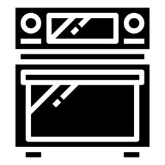 OVEN glyph icon,linear,outline,graphic,illustration