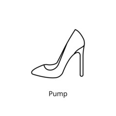 Pump icon in vector. Logotype