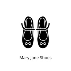 Mary Jane Shoes icon in vector. Logotype