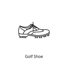 Golf Shoe icon in vector. Logotype