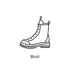 Boot icon in vector. Logotype