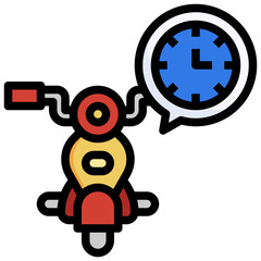 TIME filled outline icon,linear,outline,graphic,illustration