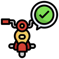 VERIFICATION filled outline icon,linear,outline,graphic,illustration