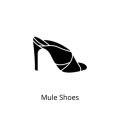 Mule Shoes icon in vector. Logotype