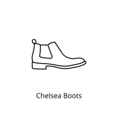 Chelsea Boots icon in vector. Logotype