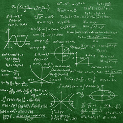 Math equation formulas pattern hand-written