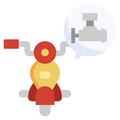ENGINE flat icon,linear,outline,graphic,illustration