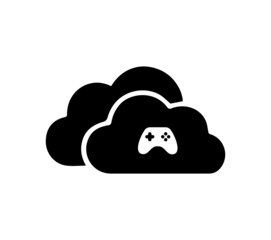 Vector signage of the data cloud . Logo for storing data in the cloud. The concept of computer service and technologies.