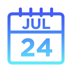 07-Jul - 24 Line Gradient